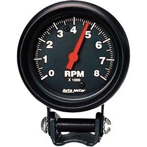 Autometer 2-5/8in. tach; 8000 rpm; mini; black