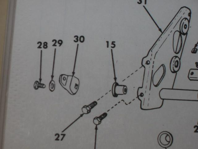 1 m151 jeep clutch pedal lever 10885510 nos