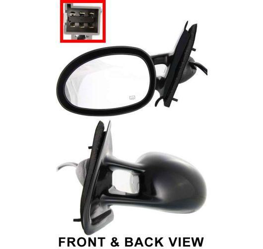 New electric power heated driver side view mirror for left door exterior lh