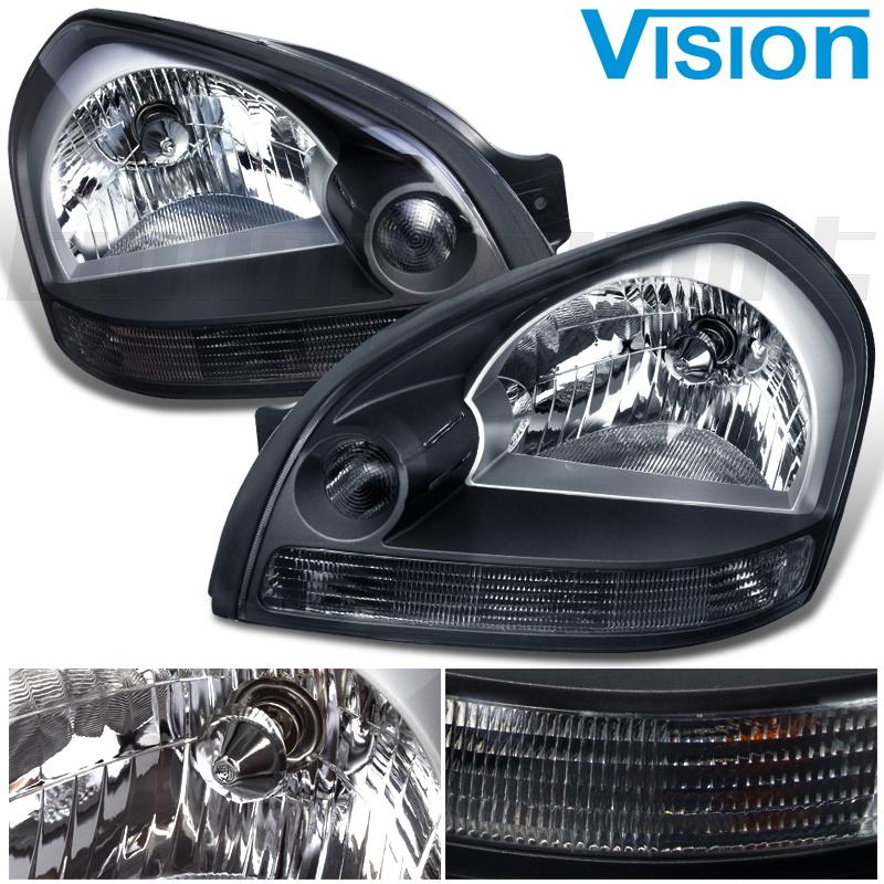 Driver passenger headlamp light assy fit 2005-2009 hyundai tuscon left right set