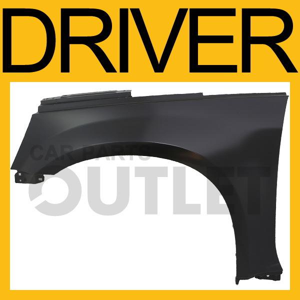 2005-2009 chevy equinox driver front fender primered black steel replacement lh