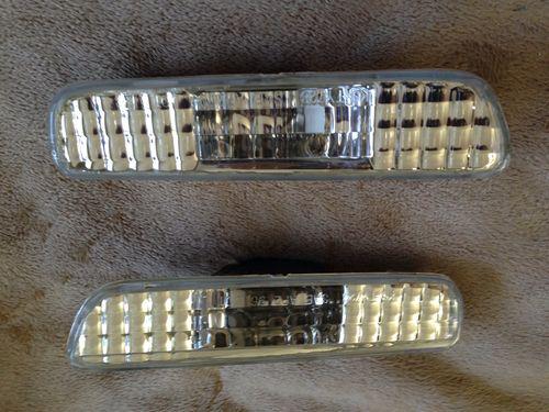 1999-2002 lexus rx300 clear marker light with orange bulbs