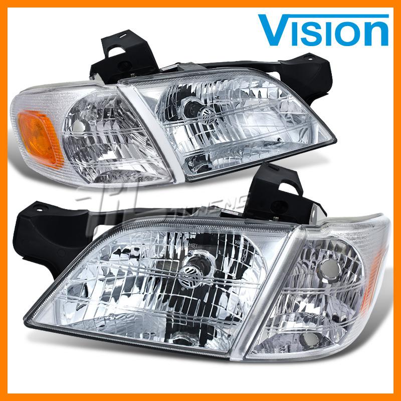 97-05 venture silouette headlamp gm2502175 left gm2503175 right new pair signal