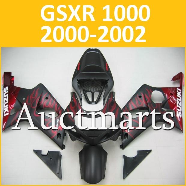 Fit suzuki 00 01 02 gsxr 1000 gsx-r1000 2000 2001 2002 fairing k1 c12 b02