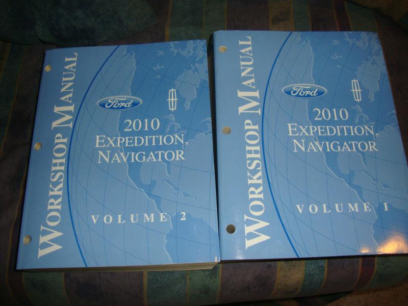 2010 ford expedition navigator workshop repair shop manuals set volume 1 & 2