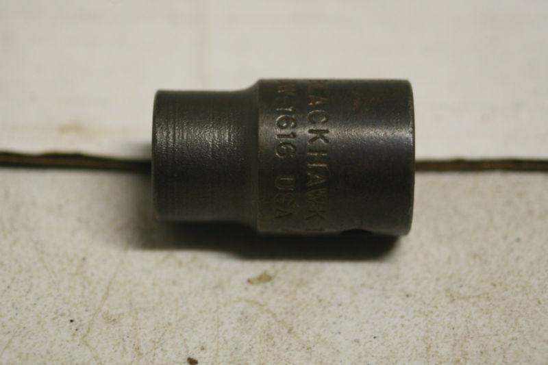 Blackhawk uw-1616  1/2 inch drive 1/2  6 point  impact socket  made in usa