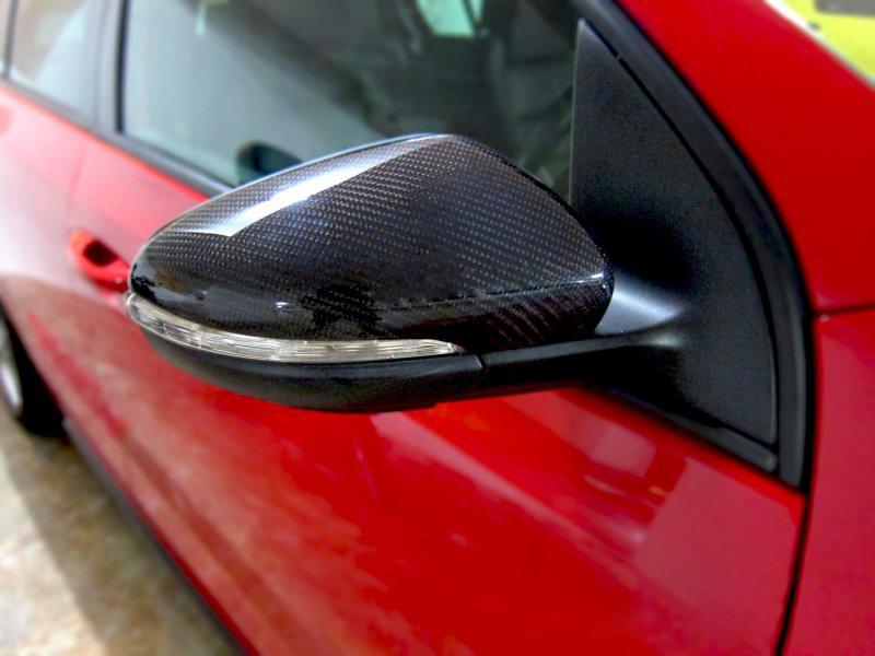 1 pair carbon fiber mirror cover for vw volkswagen golf mk6 gti vi 2008-2012