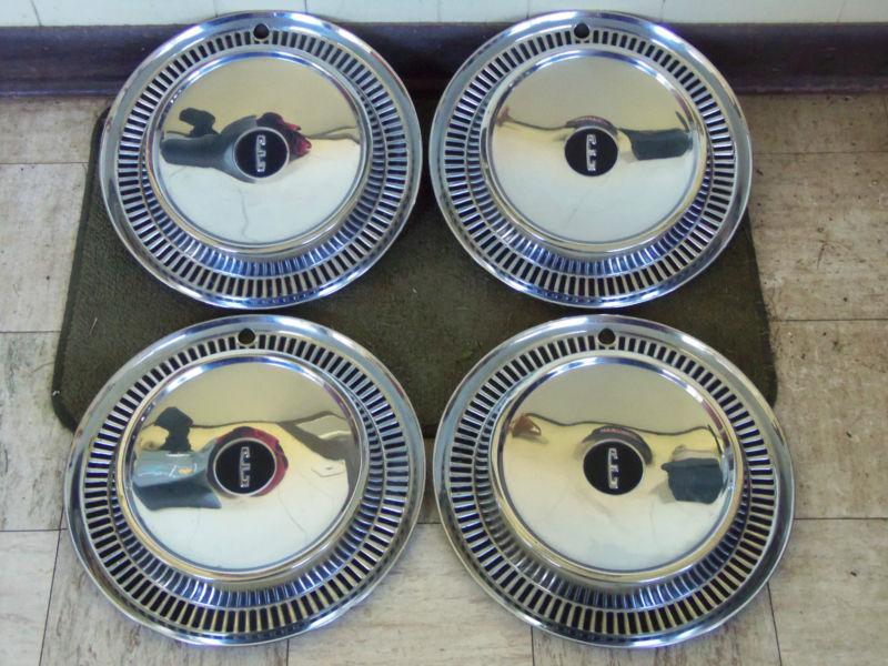 59 60 edsel 14" hub caps set of 4 wheel covers 