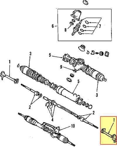 Toyota 4504629255 genuine oem factory original outer tie rod