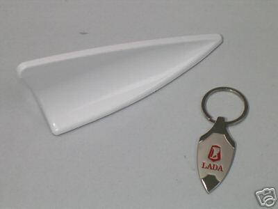 White universal fit shark fin ( dummy for decoration )