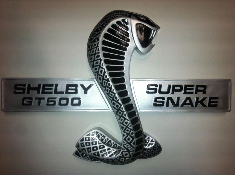 Shelby gt500 ford mustang cobra super snake resin sign