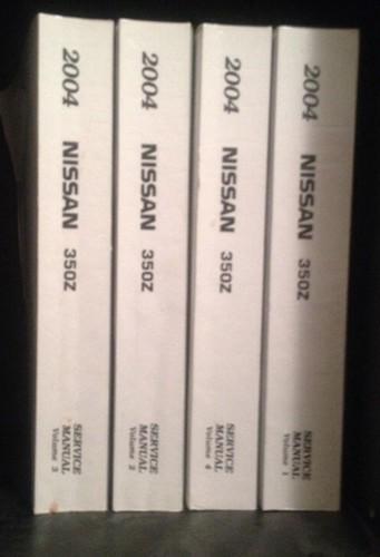 2004 nissan 350z 350 z factory shop service workshop repair manual set vol 1-4