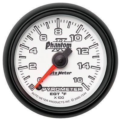 Autometer phantom ii electrical egt/pyrometer gauge 2 1/16" dia 7544