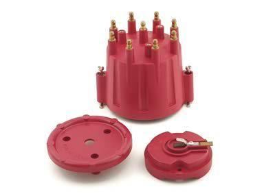 Accel cap and rotor red male/hei brass terminals clamp-down accel 52 series v8