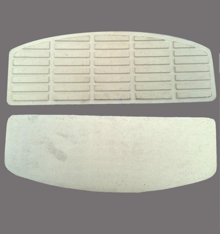 Pair of harley footboard rubber inserts in white