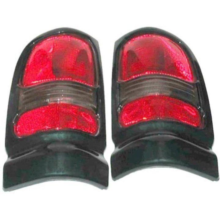 Tail light brake lamp lens/housng rear pair set driver passenger side left+right