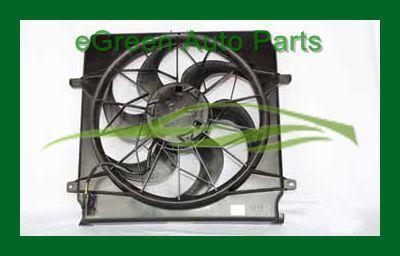 02-04 liberty radiator & a/c fan assembly |02-04 2.4l| |02-03 3.7l| single fan