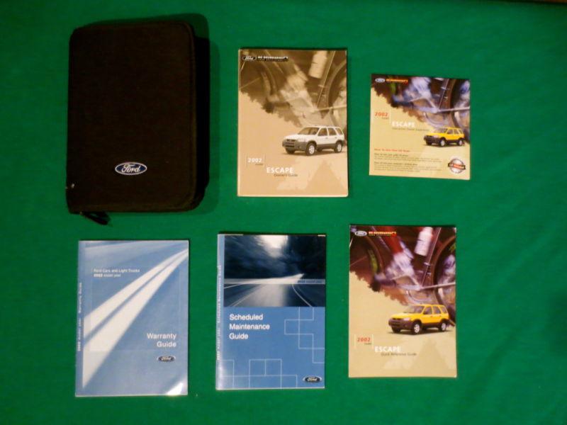 2002 02 ford escape owners manual  like new j16