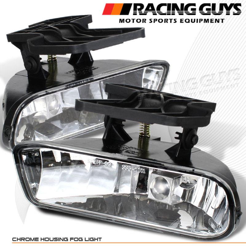 New 00-06 gmc yukon xl clear lens fog lights driving lamps left right sierra