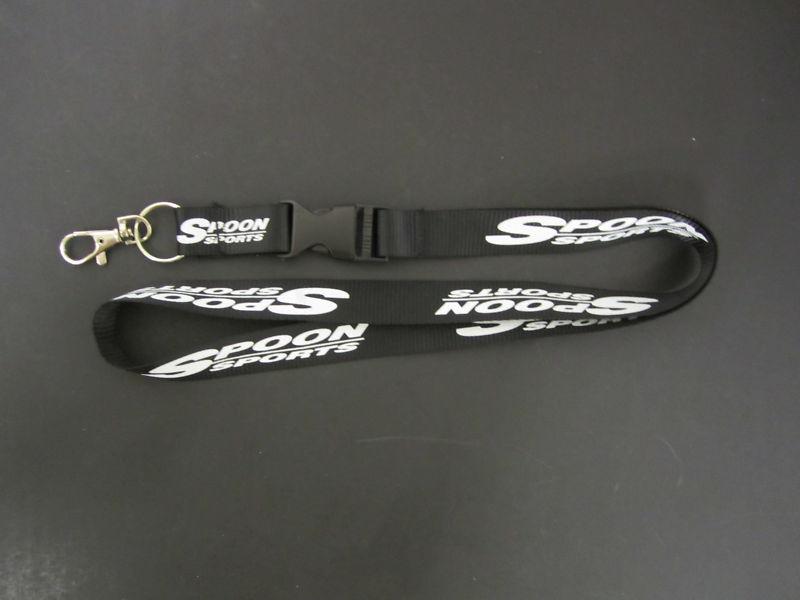 Honda civic crx spoon black  lanyard cell phone key chain strap quick release