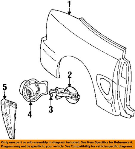 Ford oem 4r3z63279d36cptm quarter panel-scoop