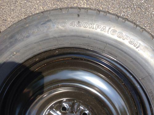 Toyota venza spare tire donut