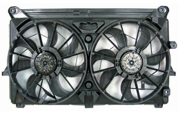 Depo replacement ac condenser radiator cooling fan 07-08 chevy gmc cadillac