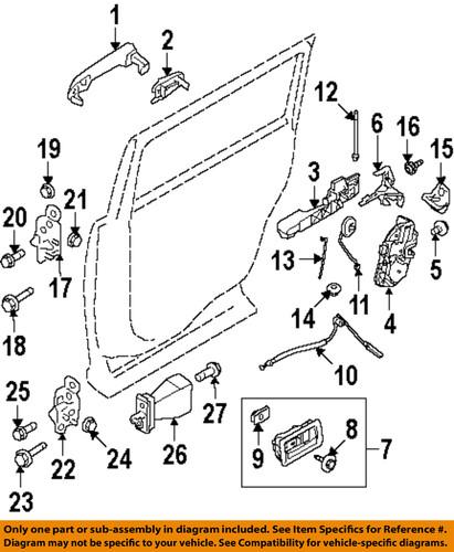 Ford oem 8a8z7422404aa outside door handle-handle, outside