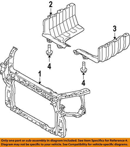 Kia oem 641012k050 radiator support