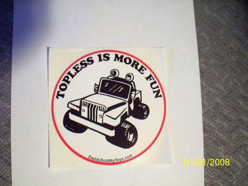 Jeep:wrangler, c-j, scrambler, wagoneer, cherokee, honcho, etc bumper sticker!