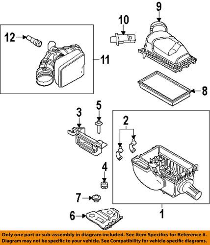 Ford oem 8a8z9c675a air intake-air tube