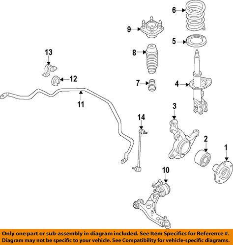 Ford oem br3z-18183-d strut cushion/mount/suspension strut mount