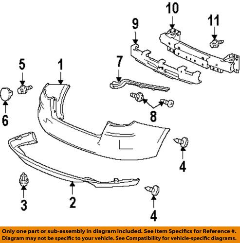 Honda oem 71570tp6a00 bumper-energy absorber