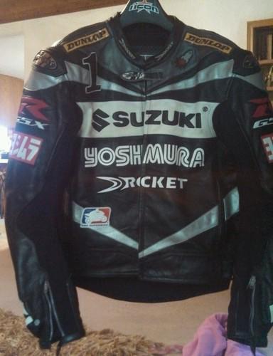 Joe rocket suzuki mat mladin leather motorcycle jacket