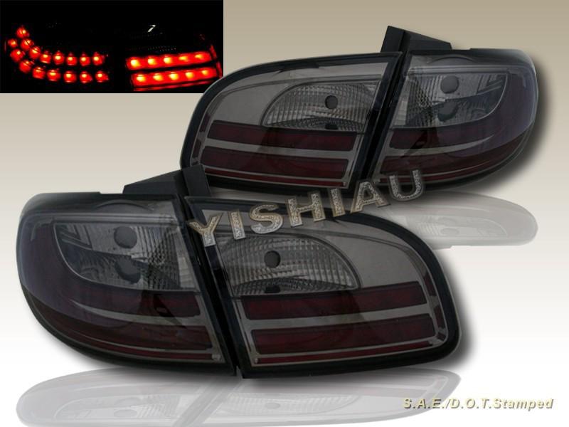 Fit for 2007-2011 santa fe smoke led l.e.d. tail lights lamps gl/gls/se