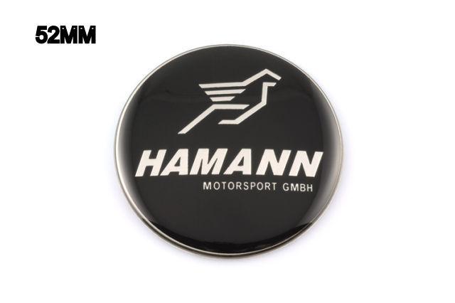 Metal logo 52mm steering wheel sticker emblem badge hamann mercedes benz balck