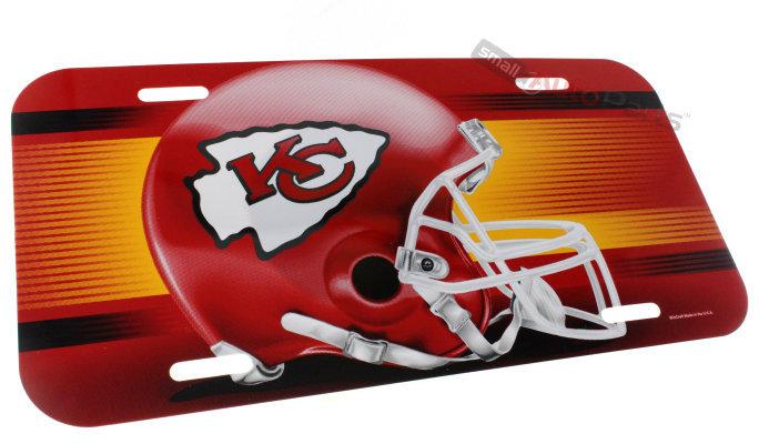 New!! kansas city chiefs football nfl license plate plastic car truck front tag