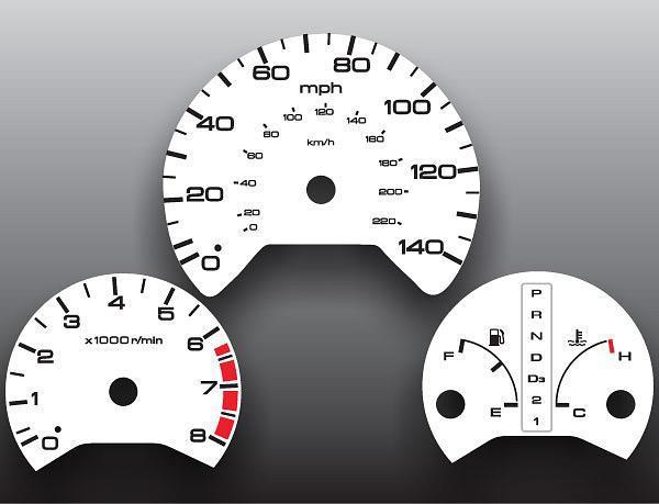 1999-2004 honda odyssey instrument cluster white face gauges