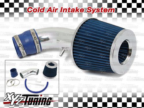 Blue short ram air intake induction kit + filter for 01-05 accent 1.6l l4 3"