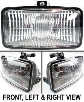 Clear lens new driving light with bulbs right or left hand chevy halogen rh lh