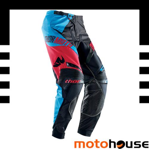 Thor mens core razor pants mx offroad dirt motocross blue black red 