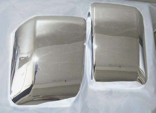 04-08 ford f-150 xl stx side mirror covers bezel chrome left+right pair 05 06 07