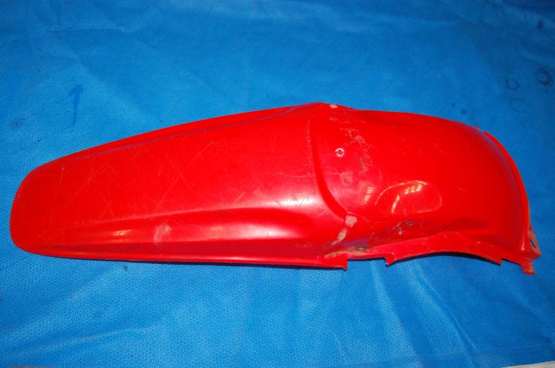 2000-01 2001cr125 cr 125 250 rear fender mud flap cover protector plastic red