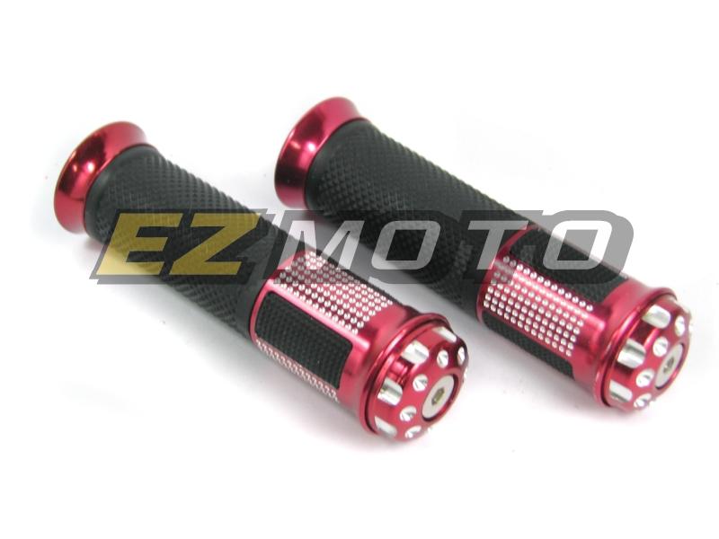 Universal hand grips for 22mm handlebar v-max t-max ttr 500 250 yzf r1 r6 red