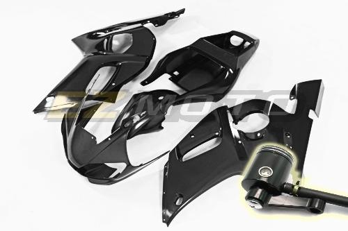 Free brake fluid reservoir! inj fairing for yamaha yzf 1000 r1 1998 99 lblk