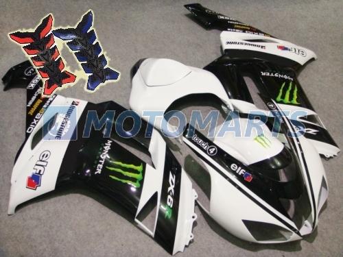 Free tank pad! aftermarket fairing body kit for kawasaki ninja zx6r 2007 2008 m5