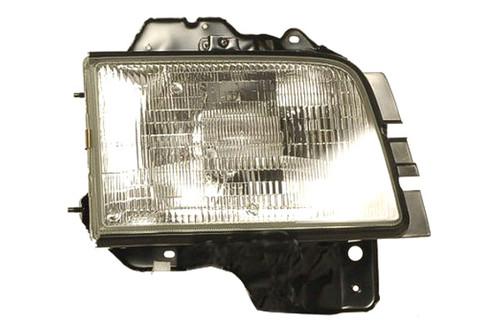 Replace iz2503107 - 99-02 isuzu trooper front rh headlight assembly