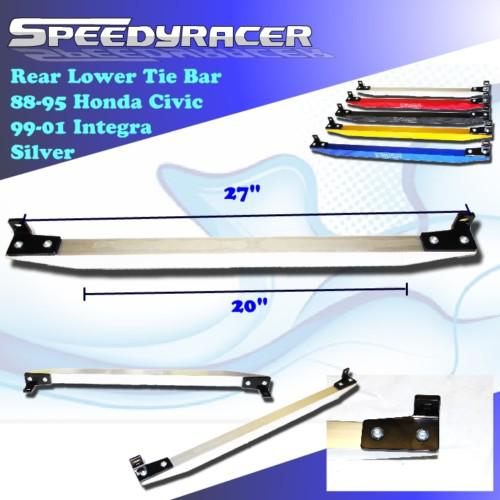 1988 1989 1990 1991 1992 1993 1994 1995 honda civic rear lower tie bar silver