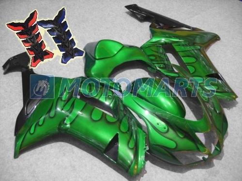 Free tank pad! injection fairing body kit for kawasaki ninja zx6r 2007 2008 ead