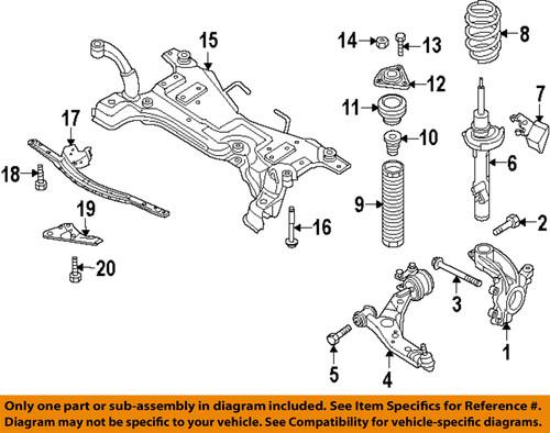 Mazda oem 9ya02a225 disc brake caliper bracket mounting bolt